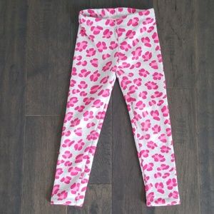 Gymboree size 5 leopard print fleece lined legging